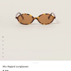 Miu Miu Brown Tortoise Sunglasses